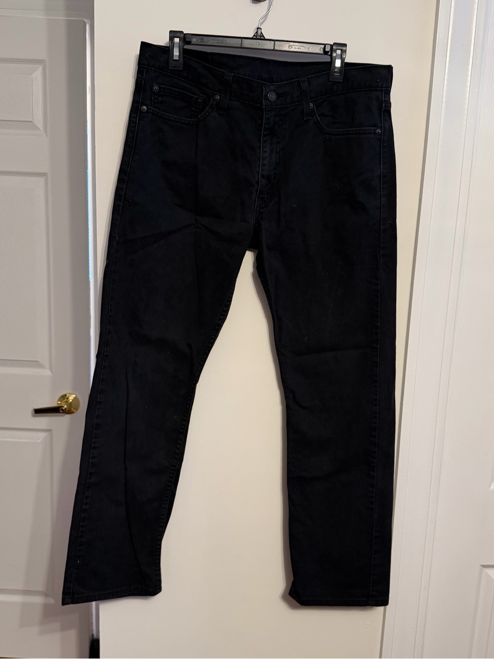 Levi's Men's Slim Straight Black Jeans‎ 513. 34x30